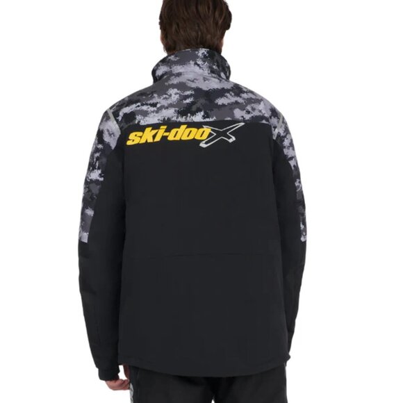 NWT Ski-Doo Men's Exodus X-Team Edition Jacket Black Camo Size XS $450 FLF205 - Picture 2 of 2